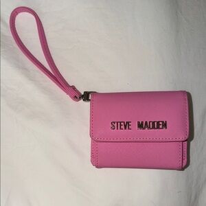 Steve Madden Vibrant Pink Wristlet